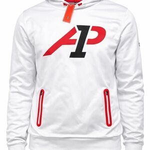 A1Padel White and Red Hoodie lightweight Men’s size Large